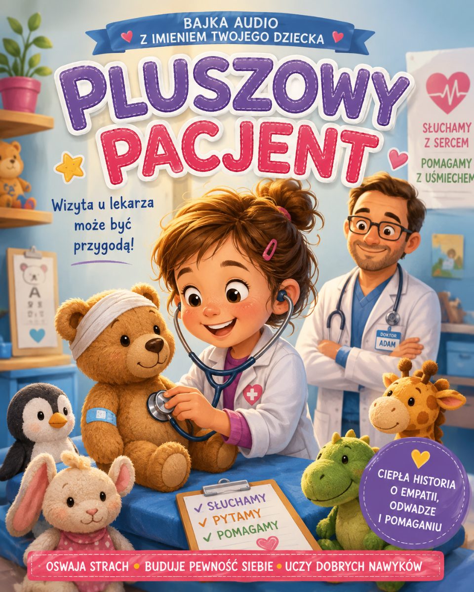 Nowość w Bajkujemy: „Pluszowy pacjent” bajka, która oswaja wizytę u lekarza