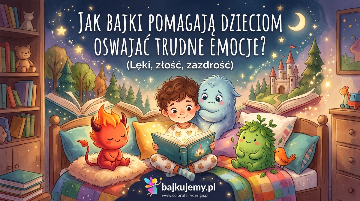 Jak bajki pomagają dzieciom oswajać trudne emocje? (Lęki, złość, zazdrość)
