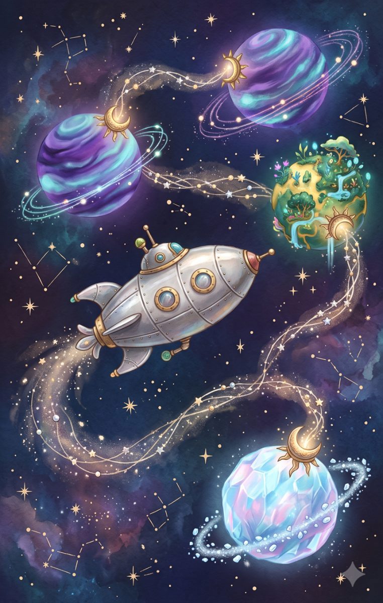 Okładka: Wielka Podróż Między Planetami